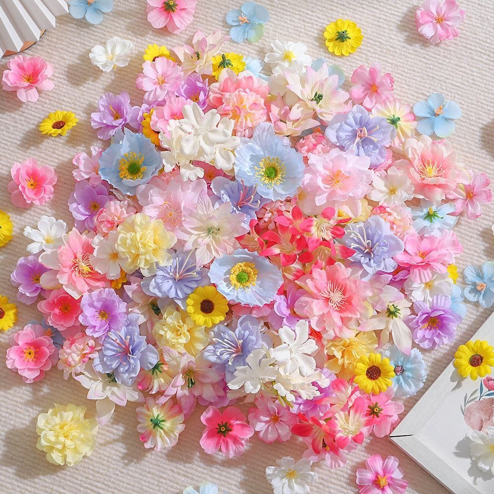 Baby Nursery Decor Ideas - 20/50Pcs Artificial Flowers Silk Fake Flowers
