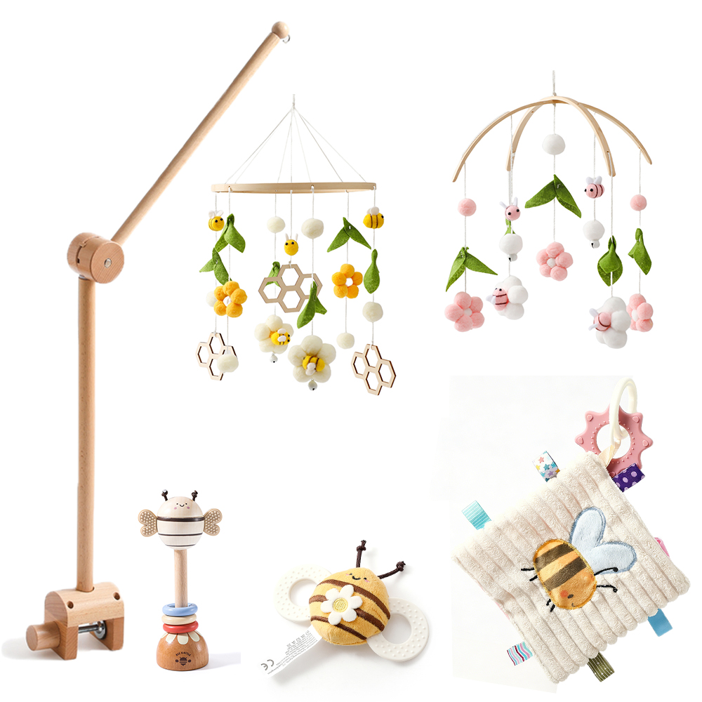 Baby Nursery Kit - Baby Crib Mobile Rattle Toy For
