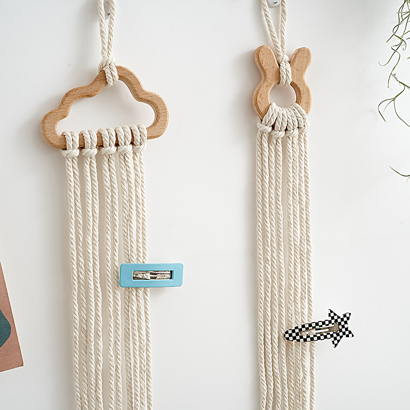 Baby Nursery Decor Ideas - Wooden Hair Clips Holder Baby Girls