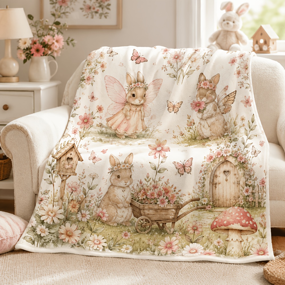 Baby Nursery In Hospital - Cute Woodland Animals Nursery Throw Blanket