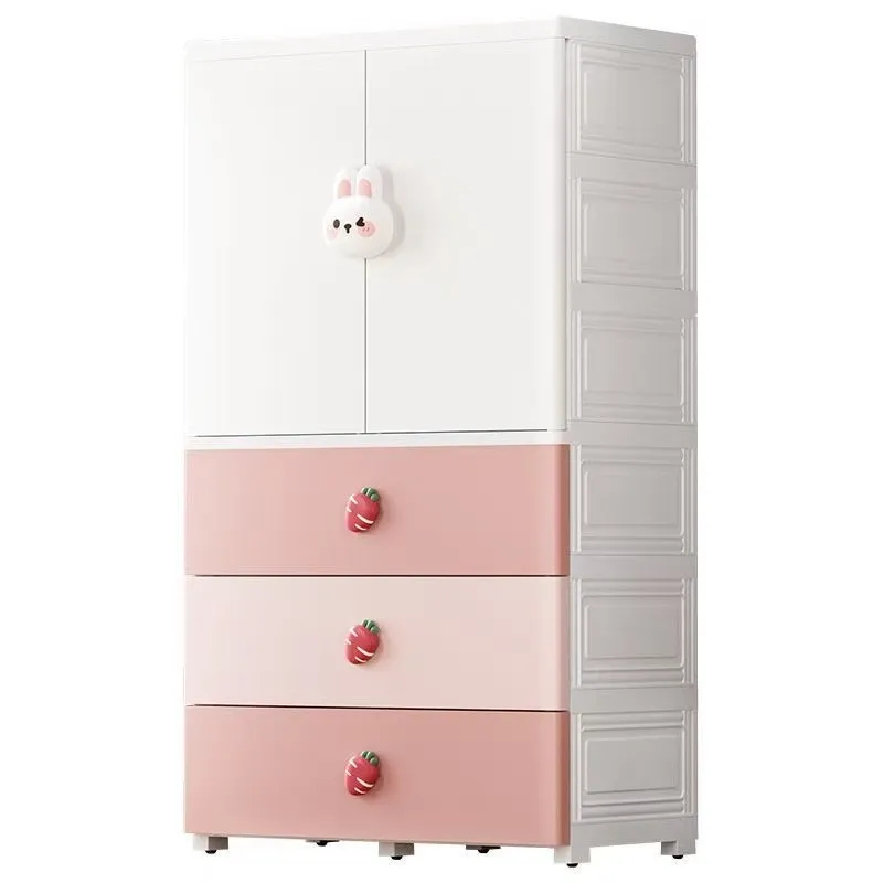 Baby Nursery Organizer - 65cm Thickened Plastic Baby Wardrobe Multi