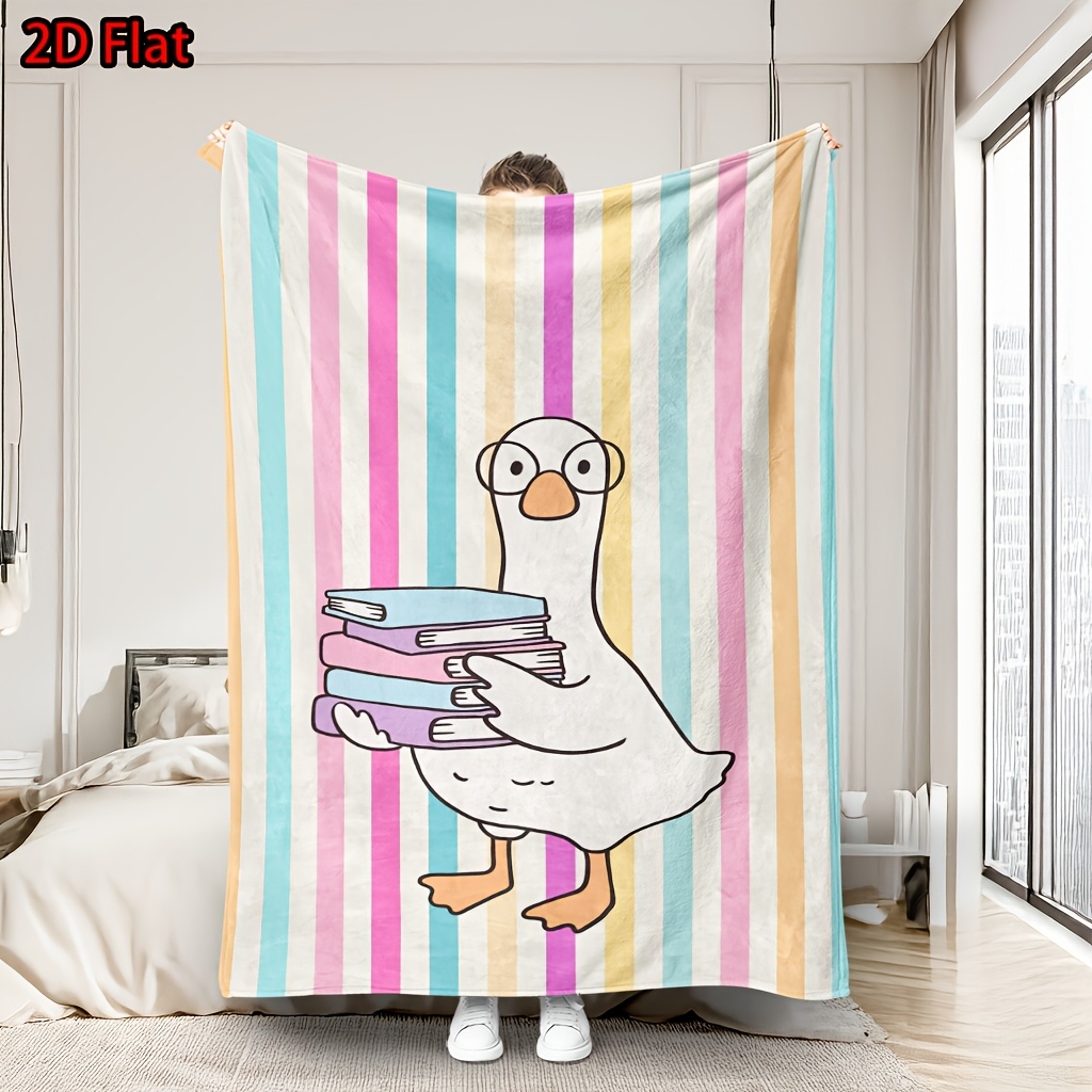 Baby Nursery Themes Boy - Cute Rainbow Stripe Throw Blanket for