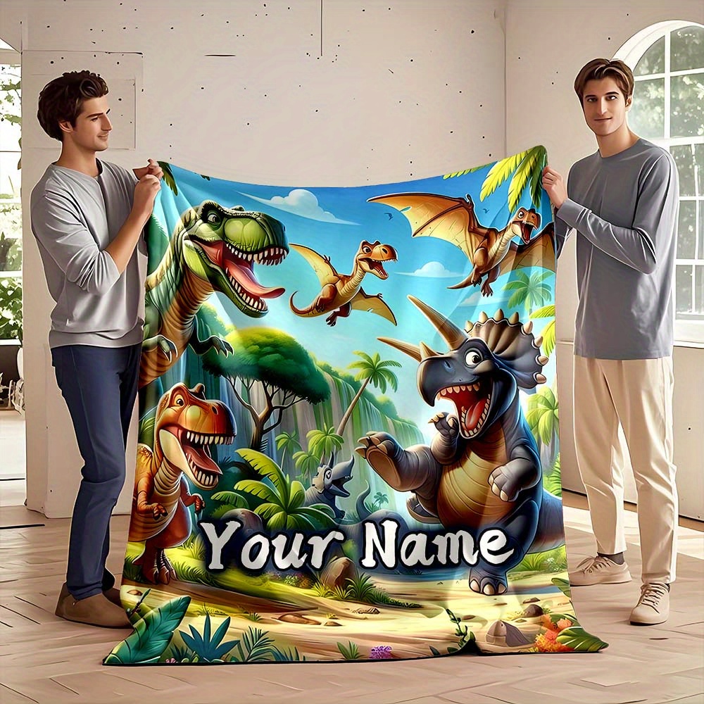 Baby Nursery In Hospital - Adorable Dinosaur Throw Blanket Plush Fleece