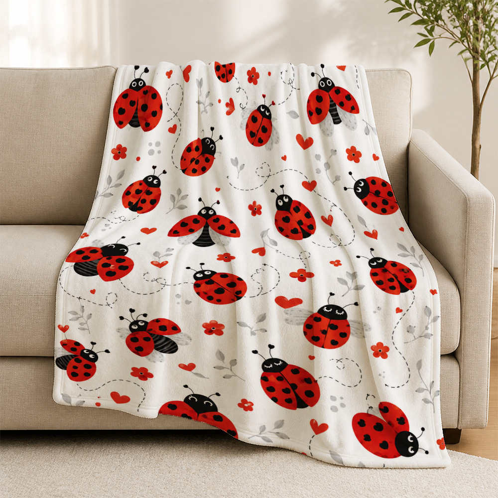 Whimsical Ladybug Print Throw  - đánh giá và giá Baby Nursery In Hospital