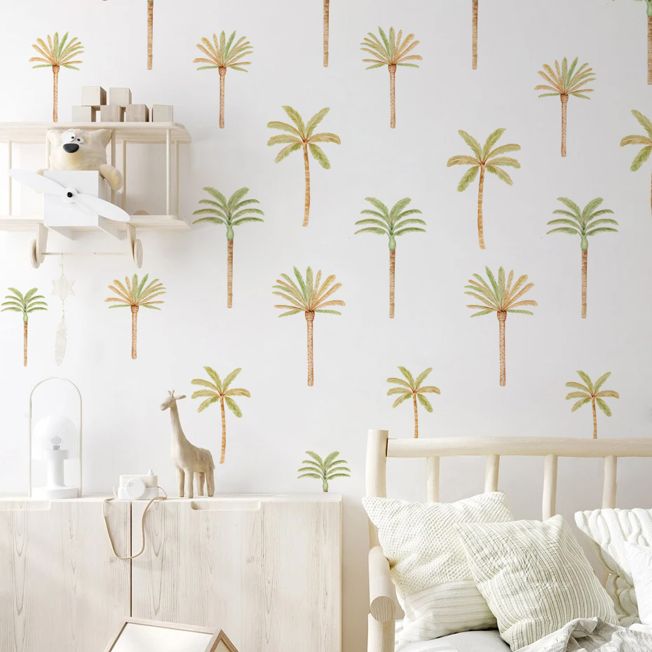 Boho Coconut Palm Tree Wall St - đánh giá và giá Baby Girl Nursery Quotes