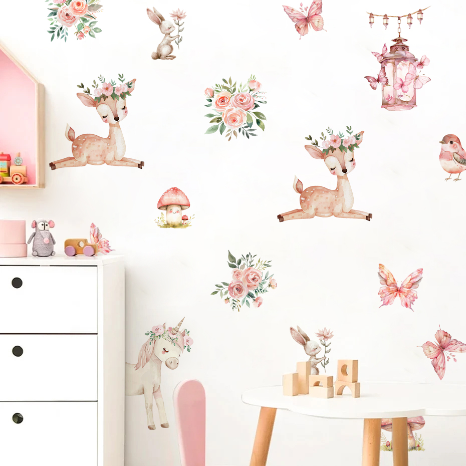 Cartoon Beautiful Deer House W - đánh giá và giá Baby Girl Nursery Quotes