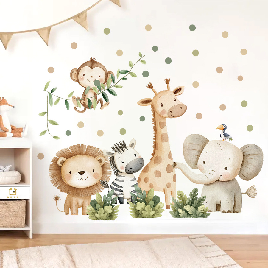 Boho Forest Animals Wall Stick - đánh giá và giá Baby Girl Nursery Quotes