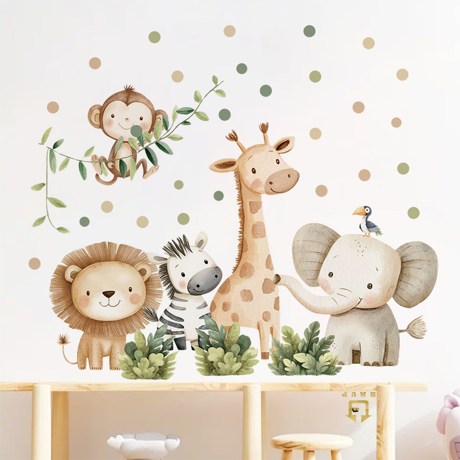 Boho Forest Animals Wall Stick - đánh giá và giá Baby Girl Nursery Quotes