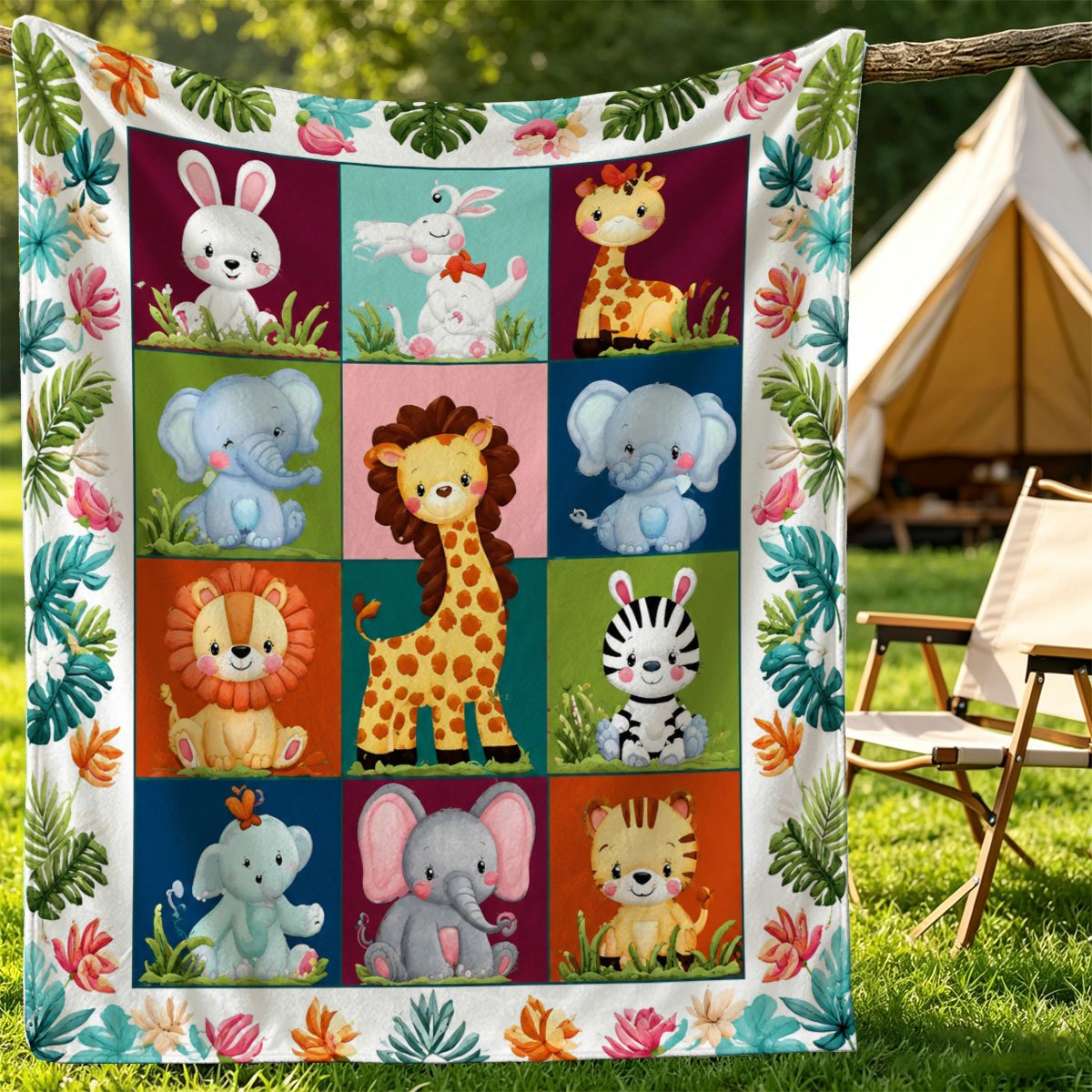 Ultra Cute Safari Animal Print - đánh giá và giá Baby Nursery Themes Boy