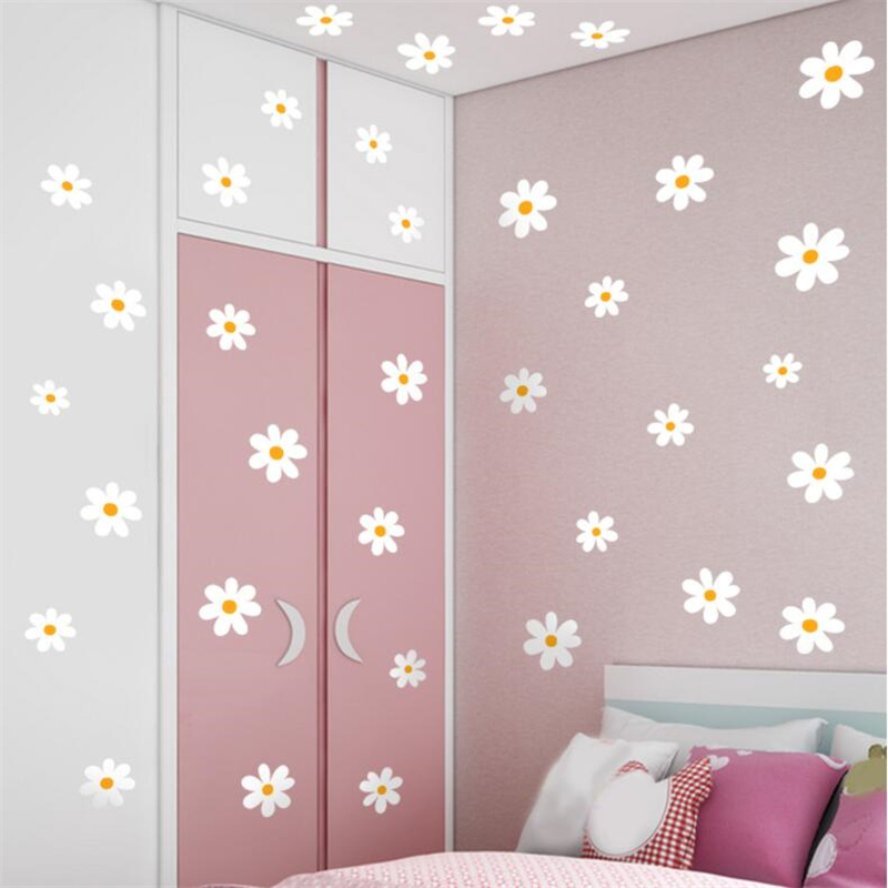 Floral Daisy Flower Wall Stick - đánh giá và giá Baby Nursery Plants