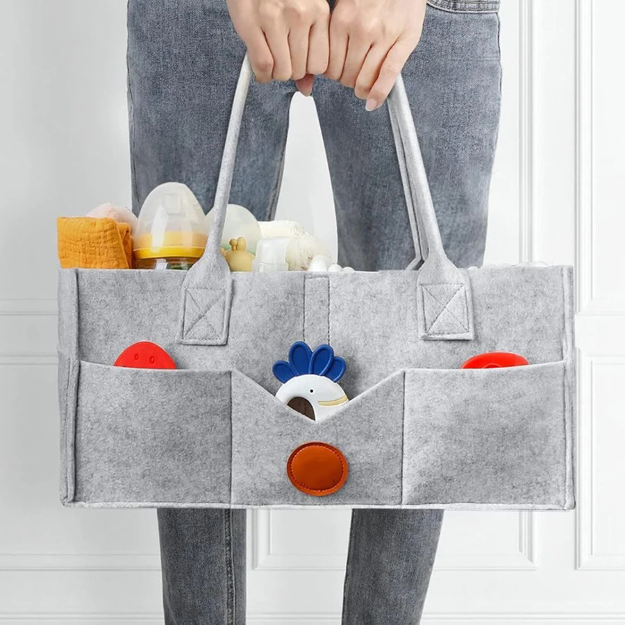 Children's Felt Diaper Storage - đánh giá và giá Baby Nursery Organizer