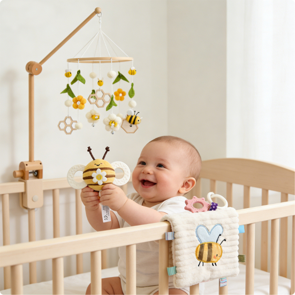 Baby Crib Mobile Rattle Toy Fo - đánh giá và giá Baby Nursery Kit