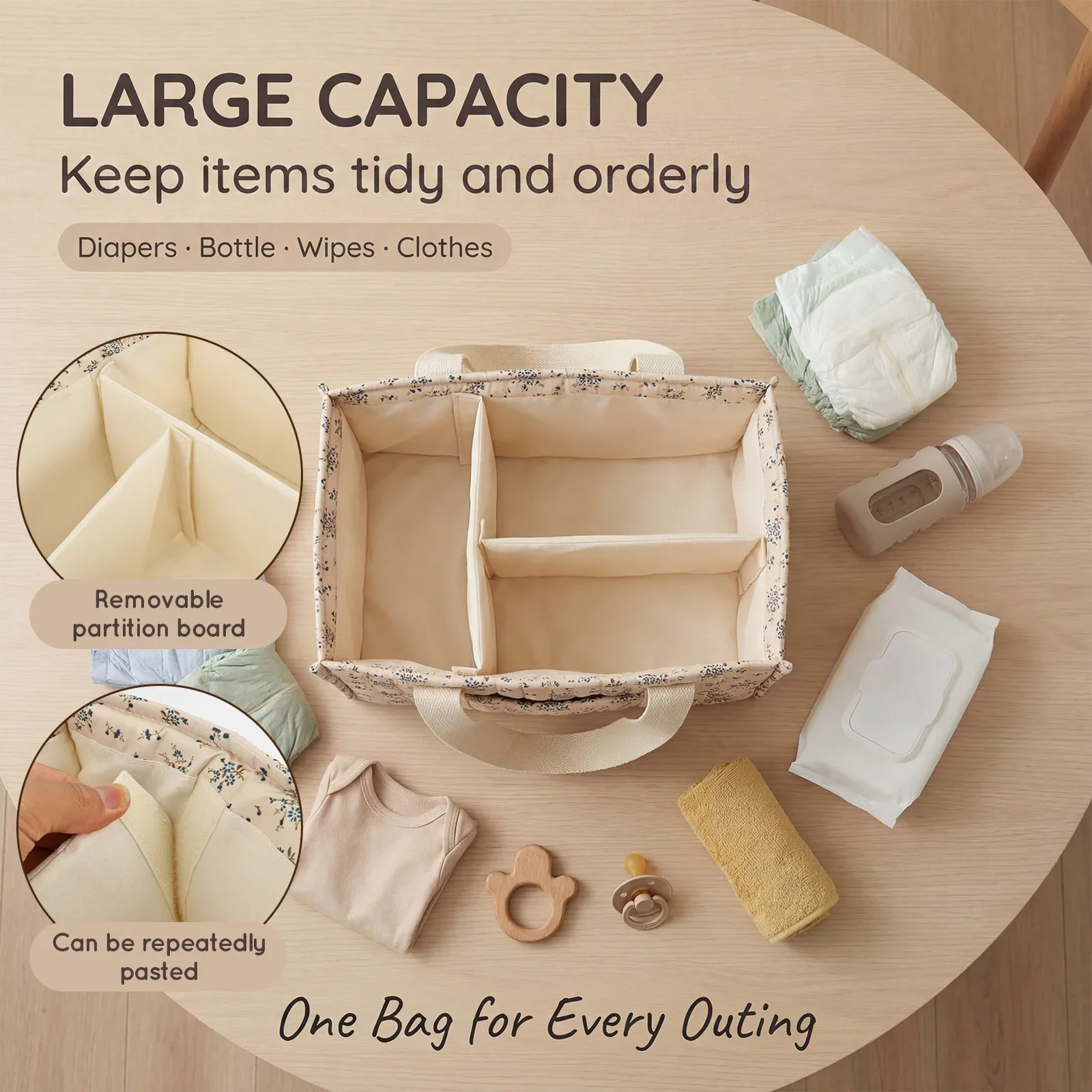 Foldable Diaper Caddy Organize - đánh giá và giá Baby Nursery Organizer
