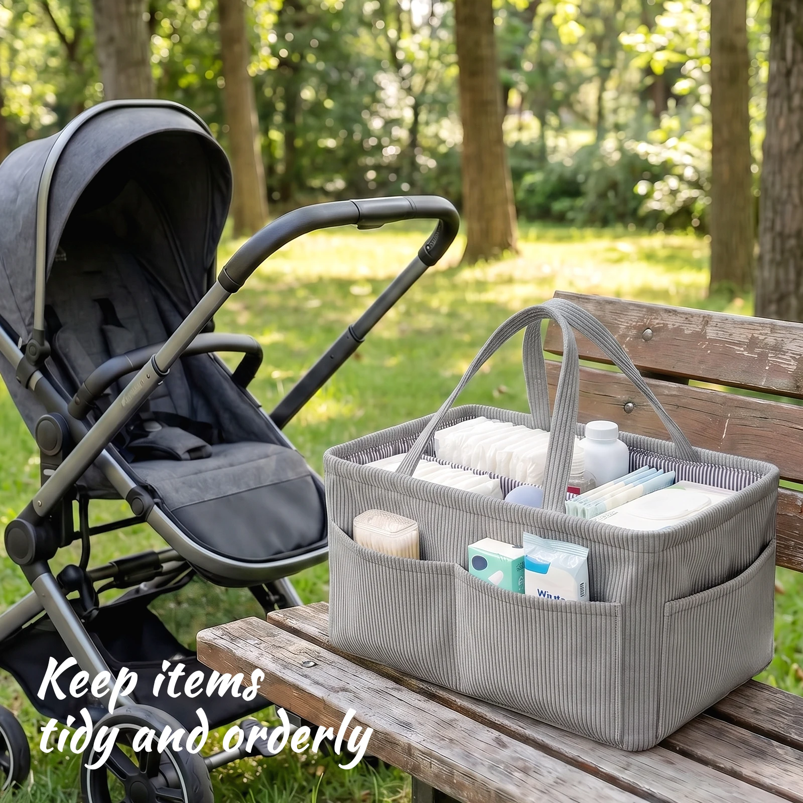 Baby Nappy Caddy Organizer Fol - đánh giá và giá Baby Nursery Organiser