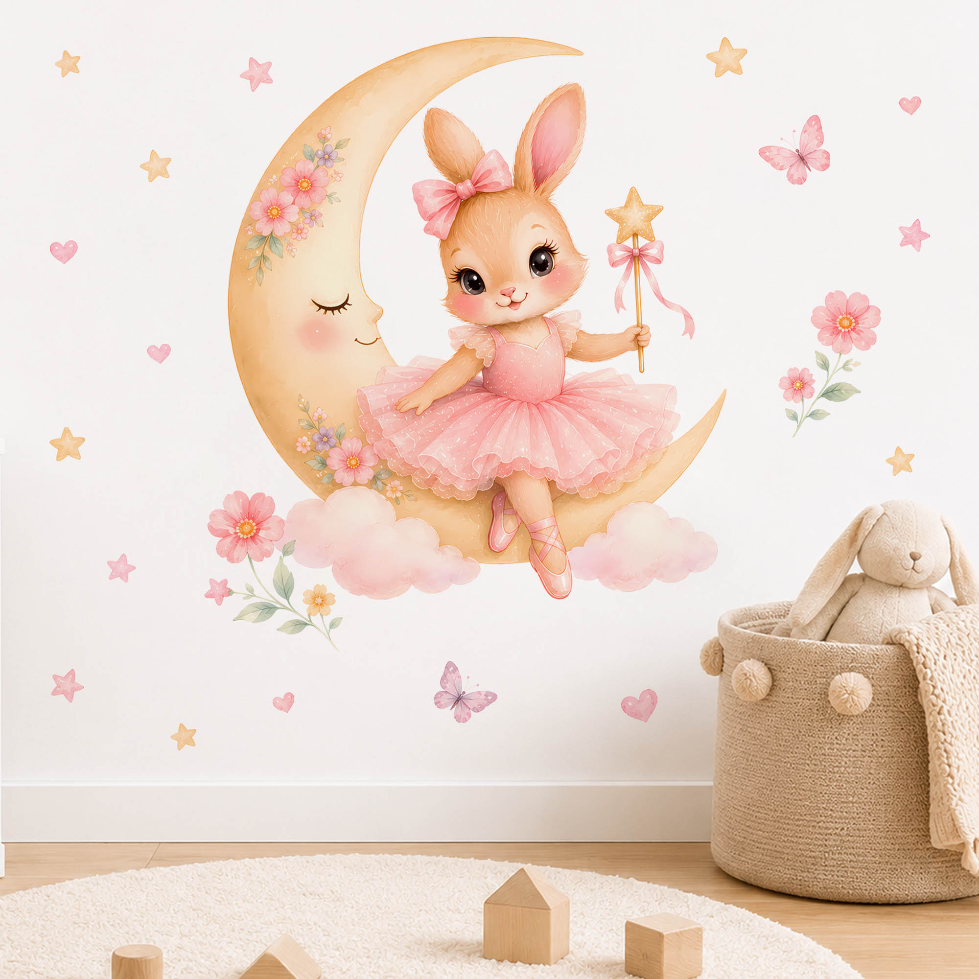 Watercolor Ballerina Bunny Moo - đánh giá và giá Baby Girl Nursery Quotes