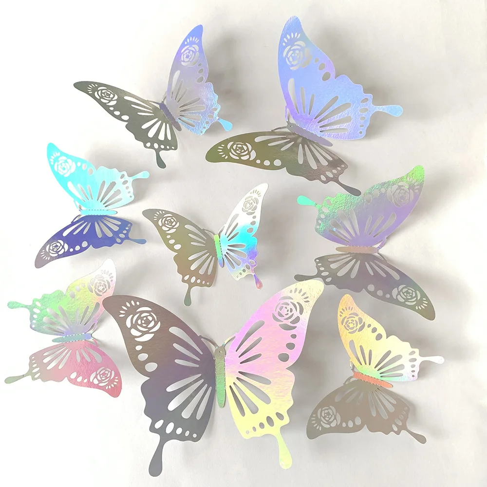 12pcs Colorful Silver Butterfl - đánh giá và giá Baby Girl Nursery Quotes