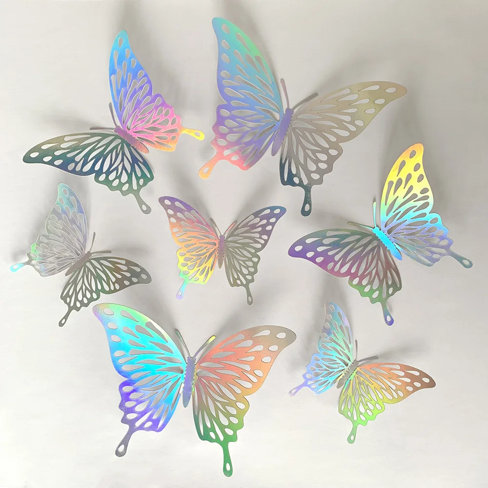 12pcs Colorful Silver Butterfl - đánh giá và giá Baby Girl Nursery Quotes