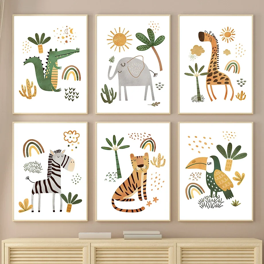 （2D Canvas painting） Giraffe E - đánh giá và giá Baby Nursery Plants
