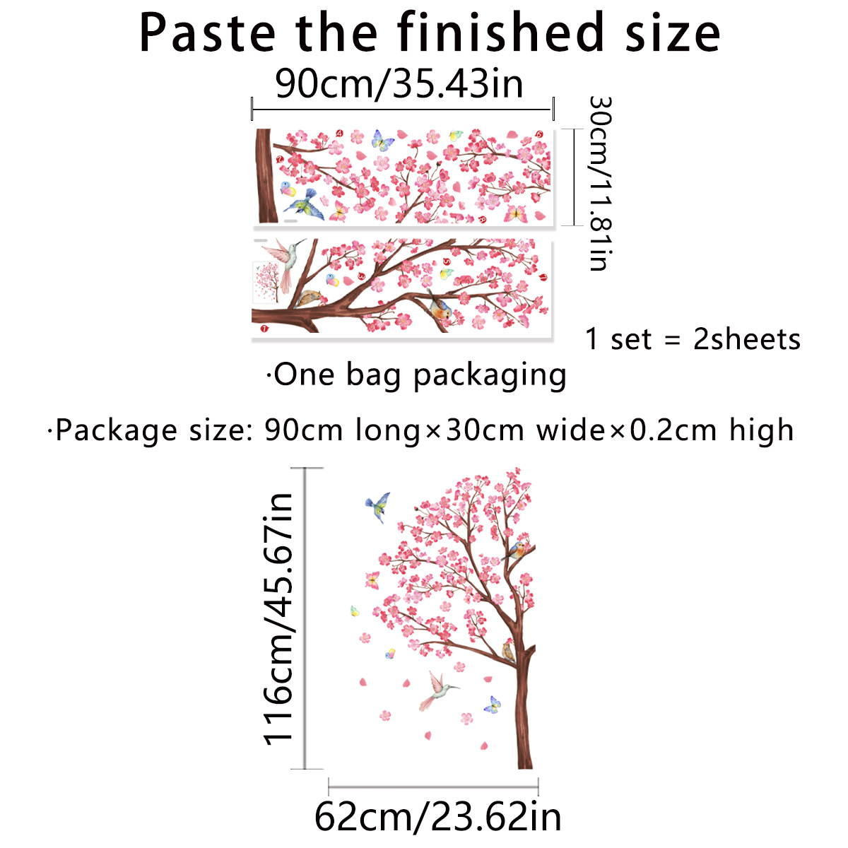 Watercolour Bird Flower Wall S - đánh giá và giá Baby Girl Nursery Quotes