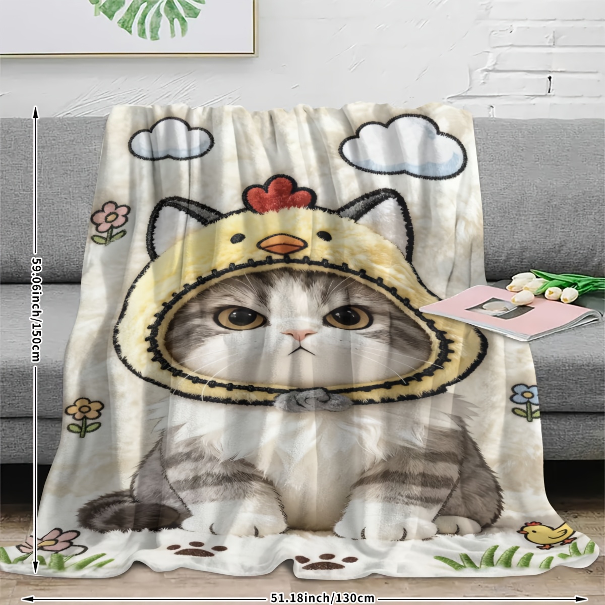 Ultra Soft Cat Cartoon Fleece  - đánh giá và giá Baby Nursery In Hospital