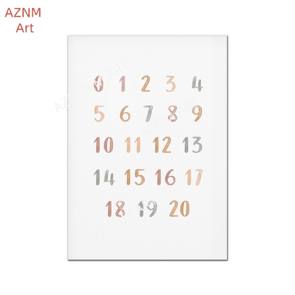 1/3PCS ，Poster Custom ABC 123  - đánh giá và giá Baby Nursery Name Wall Art