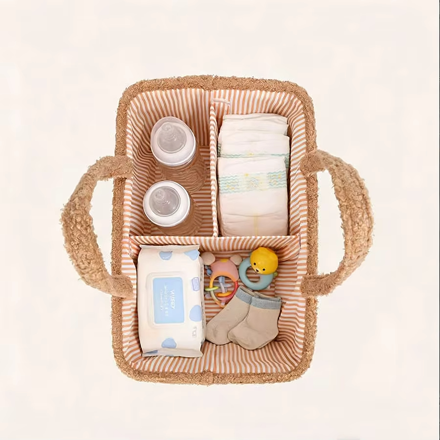 Eddy Fleece Baby Diaper Caddy  - đánh giá và giá Baby Nursery Organiser