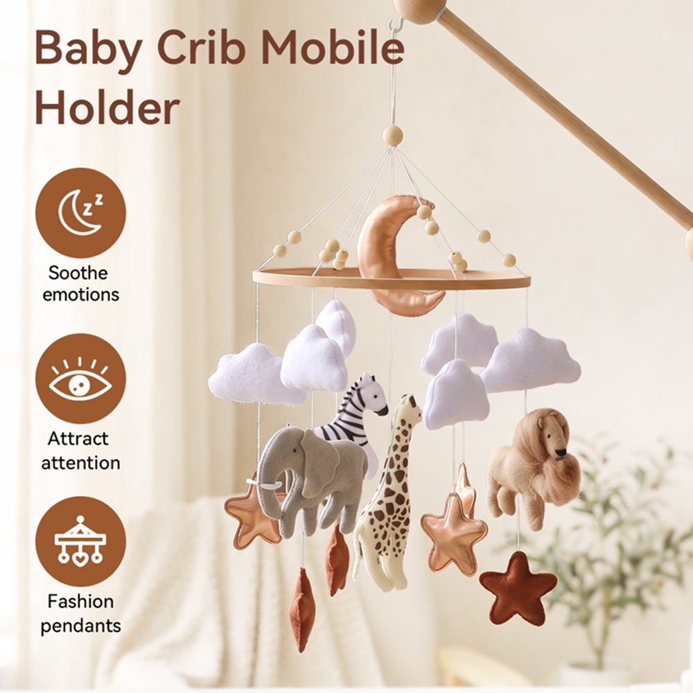 Wooden Bed Bell Baby Crib Mobi - đánh giá và giá Baby Nursery Organizer