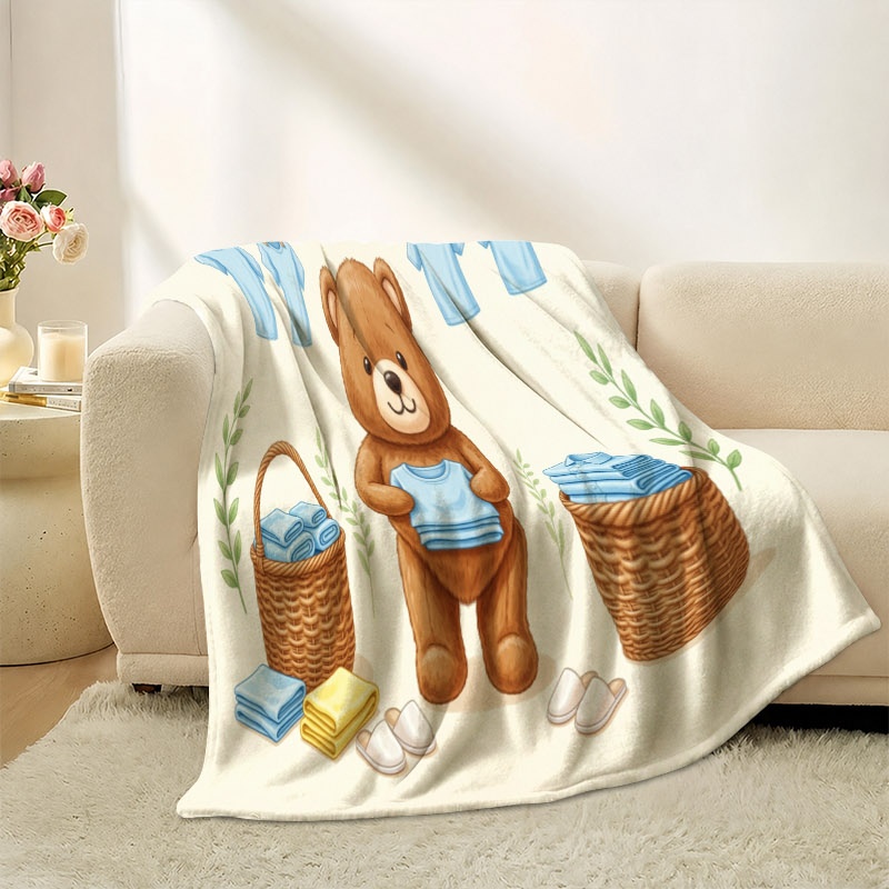 Cute Bear Nursery Theme Throw  - đánh giá và giá Baby Nursery Themes Boy