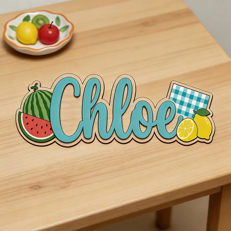 Watermelon Lemon Picnic Themed - đánh giá và giá Baby Nursery Name Wall Art