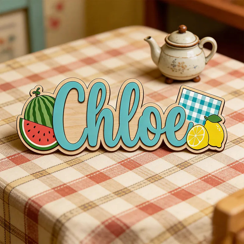 Watermelon Lemon Picnic Themed - đánh giá và giá Baby Nursery Name Wall Art