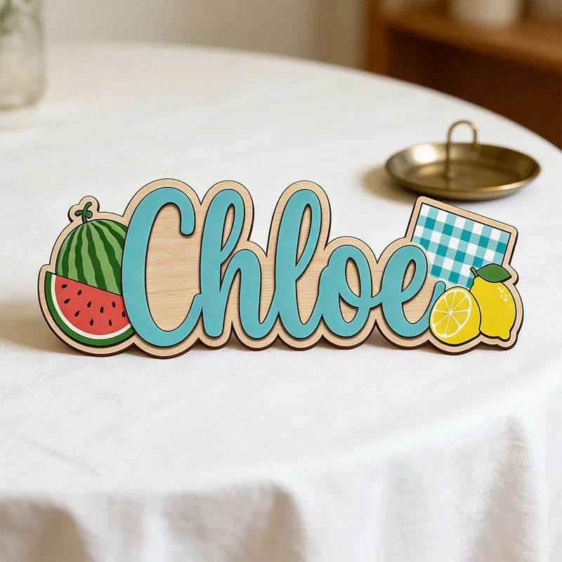 Watermelon Lemon Picnic Themed - đánh giá và giá Baby Nursery Name Wall Art