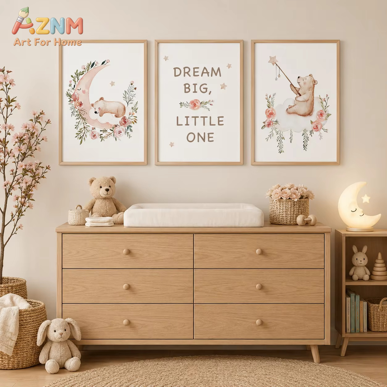 AZNM Nursery Flower Wall Art,  - đánh giá và giá Baby Girl Nursery Quotes