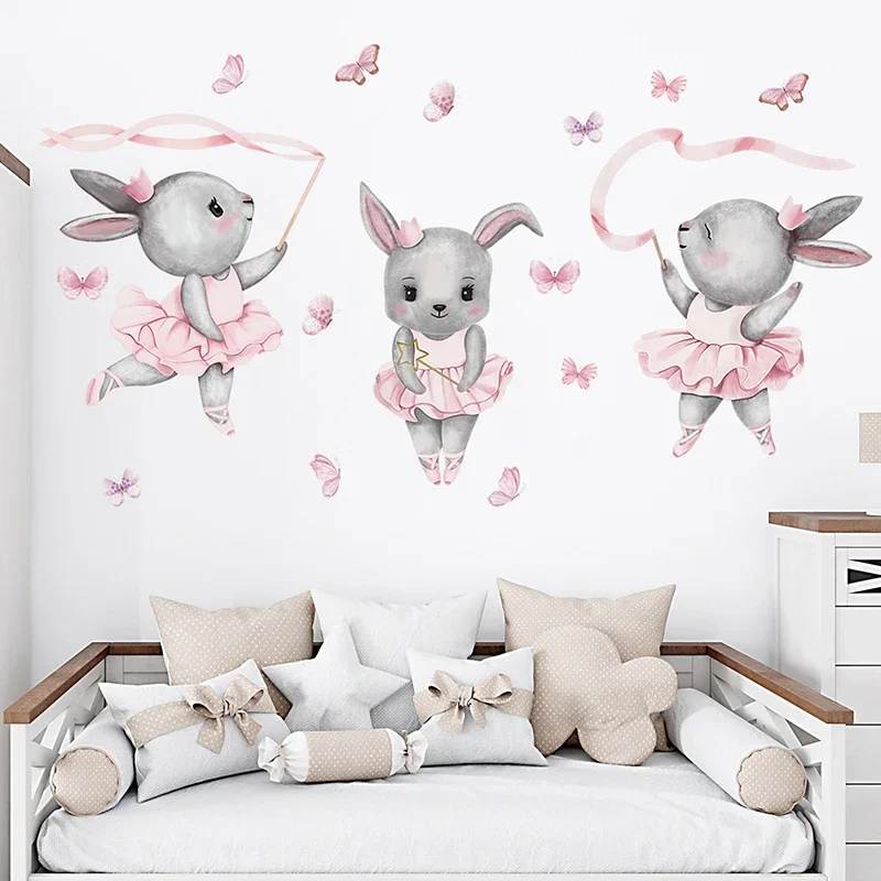 Hand-paint Ballet Bunny Rabbit - đánh giá và giá Baby Girl Nursery Quotes