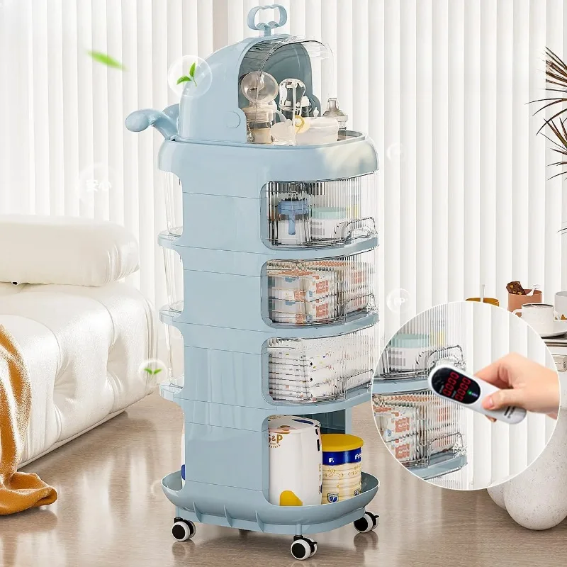 3-Tier Baby Organizer Cart wit - đánh giá và giá Baby Nursery Organizer