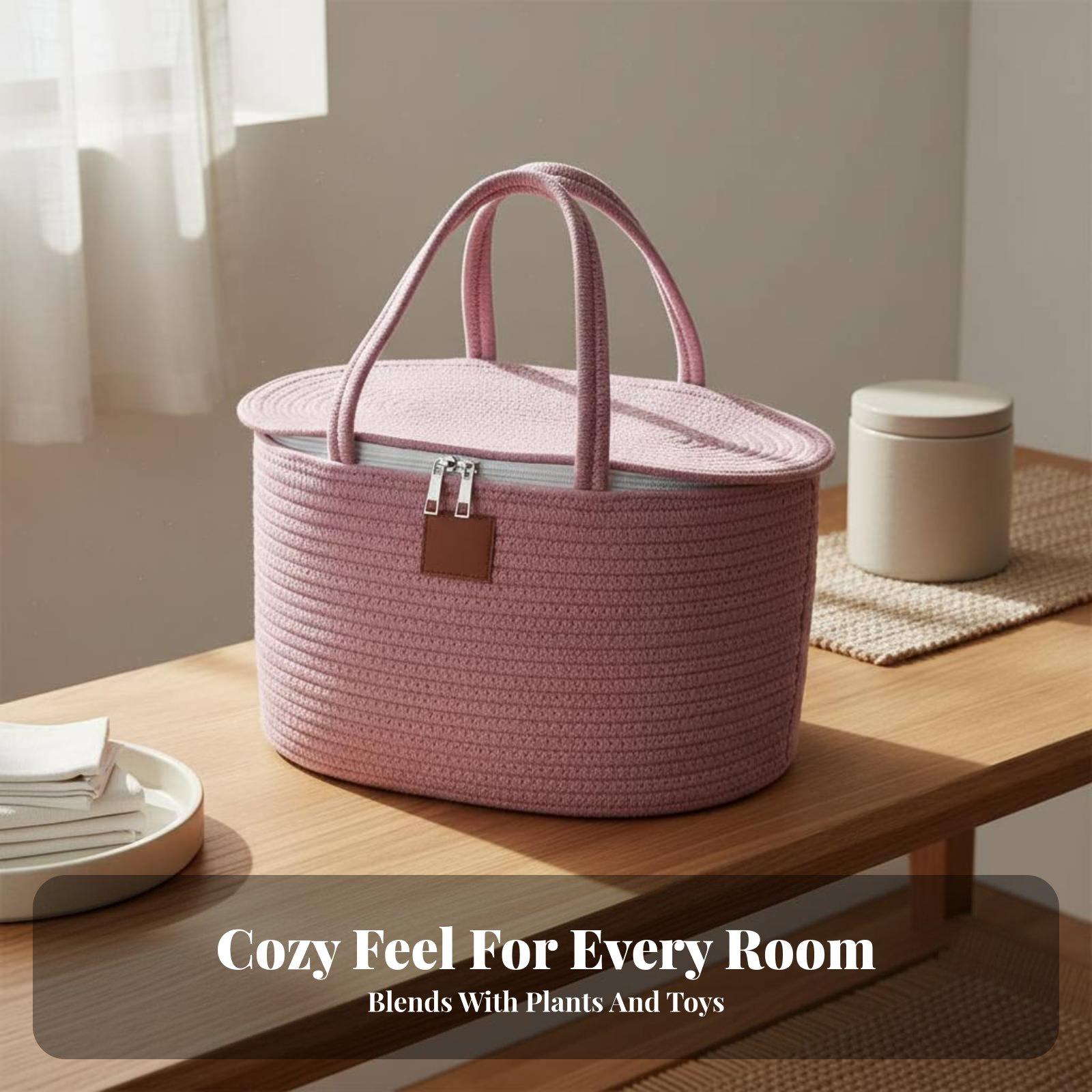 Cotton Rope Diaper Storage Bas - đánh giá và giá Baby Nursery Organizer