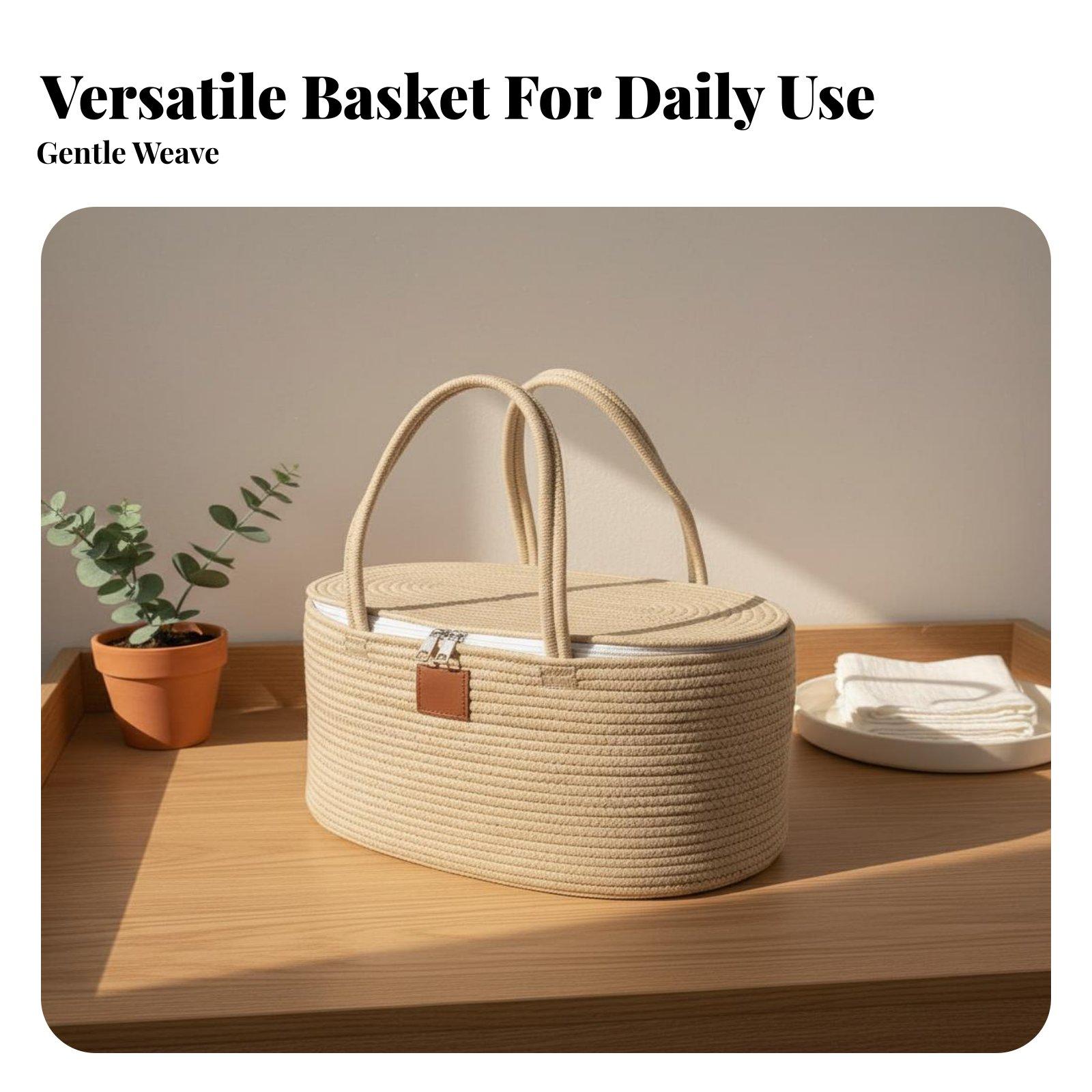 Cotton Rope Diaper Storage Bas - đánh giá và giá Baby Nursery Organizer