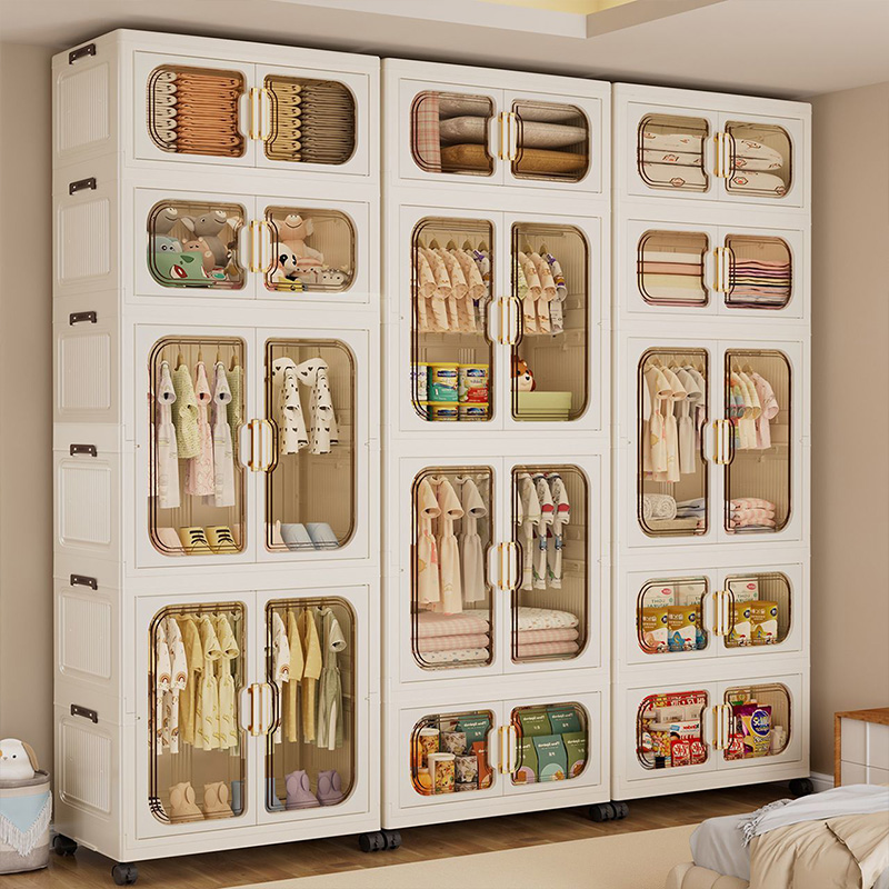 Colorful Foldable Kids Wardrob - đánh giá và giá Baby Nursery Organizer