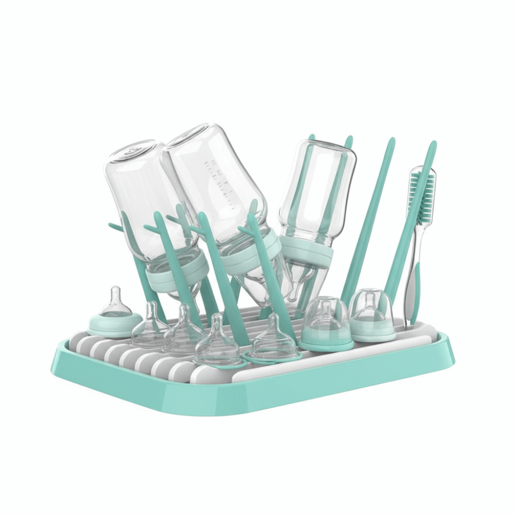 Foldable Baby Bottle Drying Ra - đánh giá và giá Baby Nursery Storage