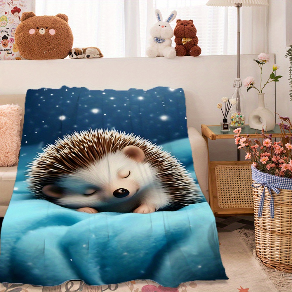 Cute Hedgehog Nursery Blanket  - đánh giá và giá Baby Nursery In Hospital