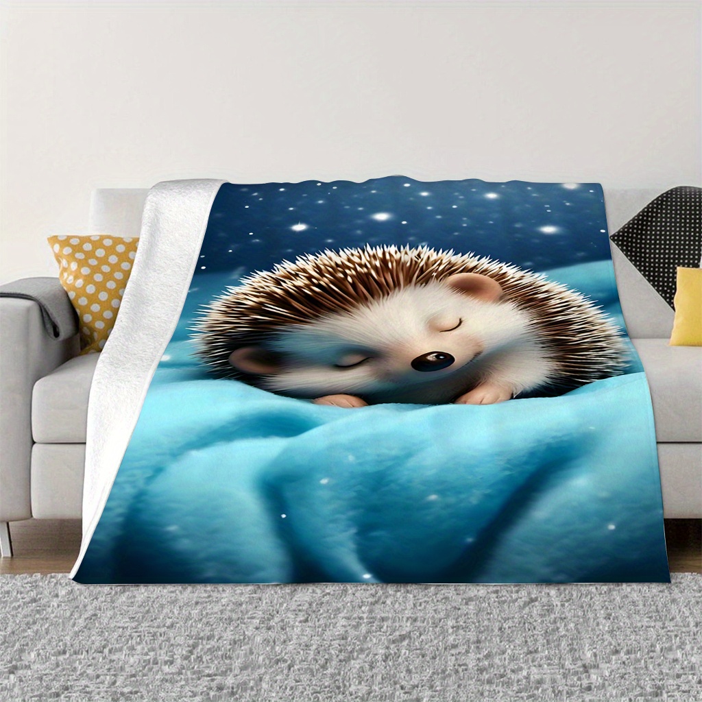 Cute Hedgehog Nursery Blanket  - đánh giá và giá Baby Nursery In Hospital