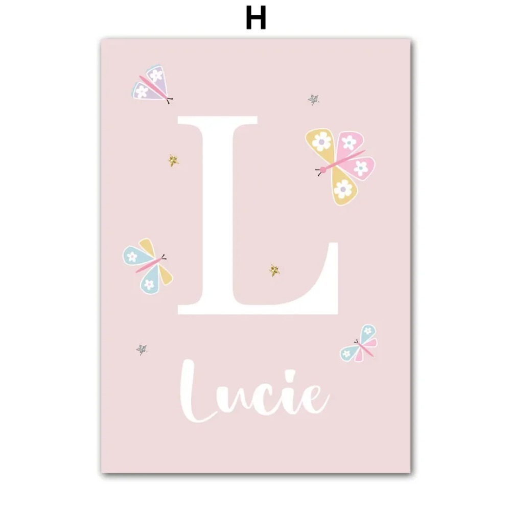 Pink Unicorn Rabbit Rainbow Cl - đánh giá và giá Baby Nursery Name Wall Art