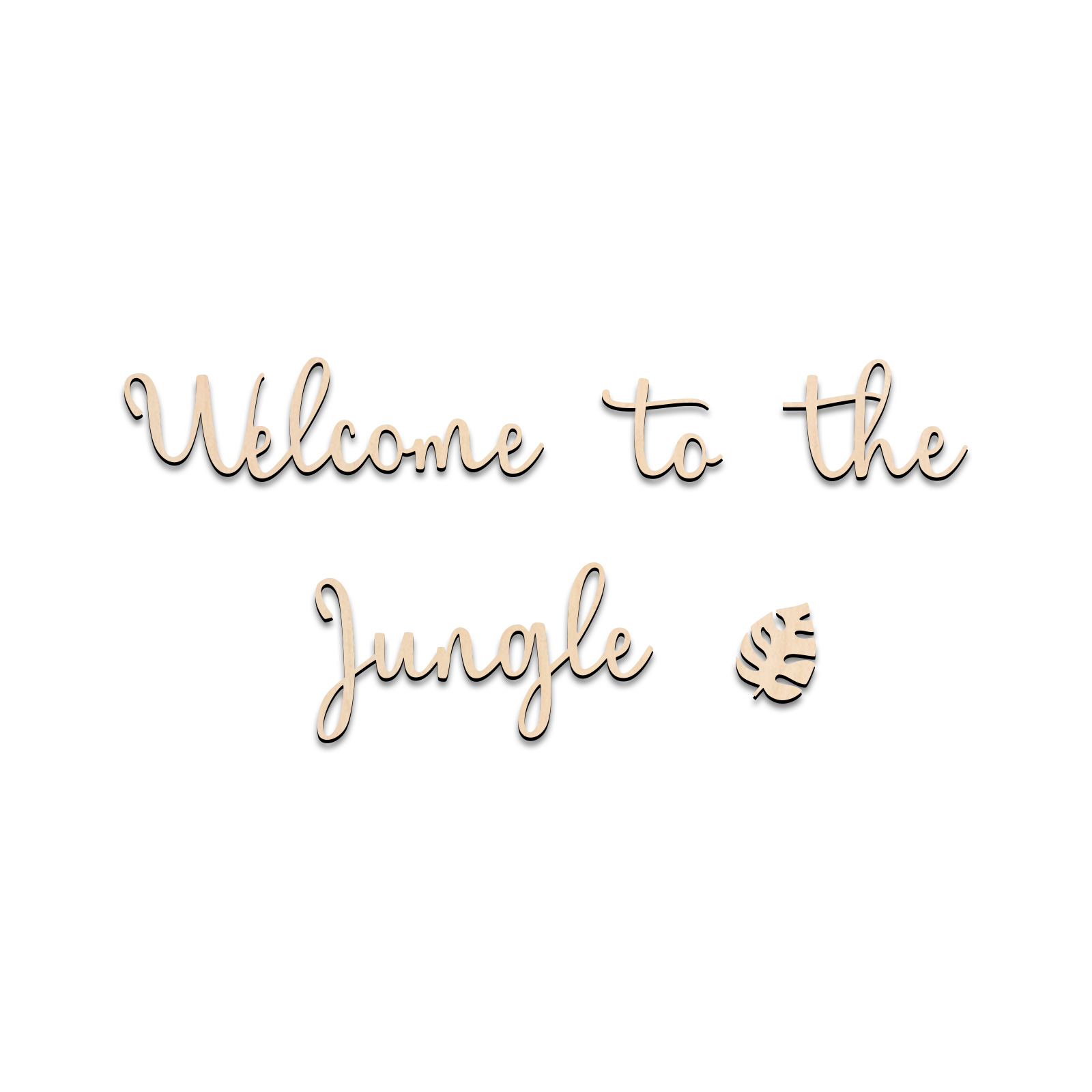Welcome to the Jungle Wooden S - đánh giá và giá Baby Nursery Letters
