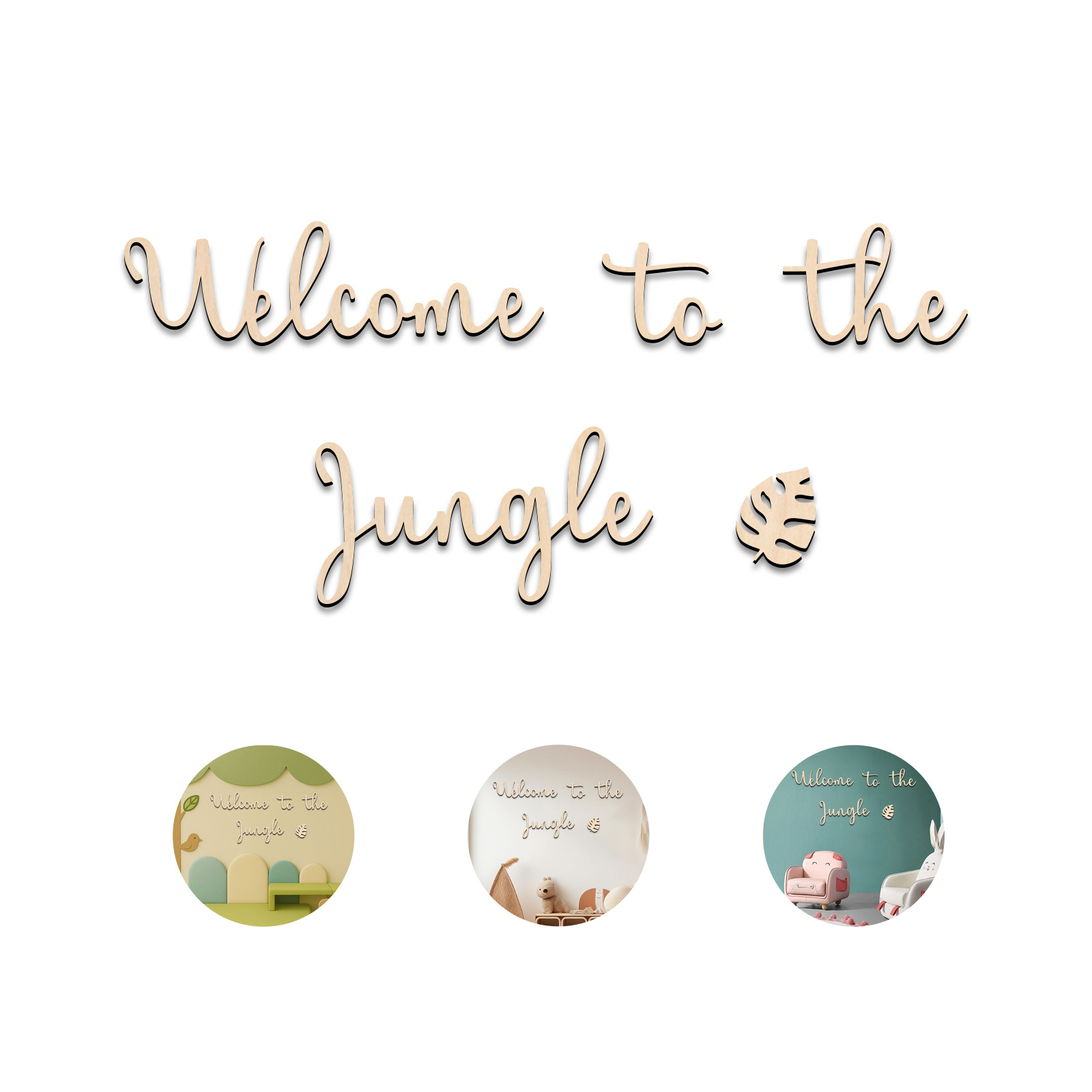 Welcome to the Jungle Wooden S - đánh giá và giá Baby Nursery Letters