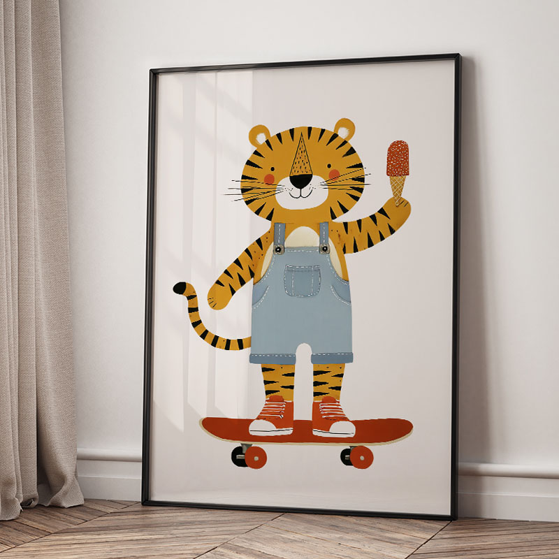 Funny Cartoon Animal Car Ballo - đánh giá và giá Baby Nursery Animal Prints