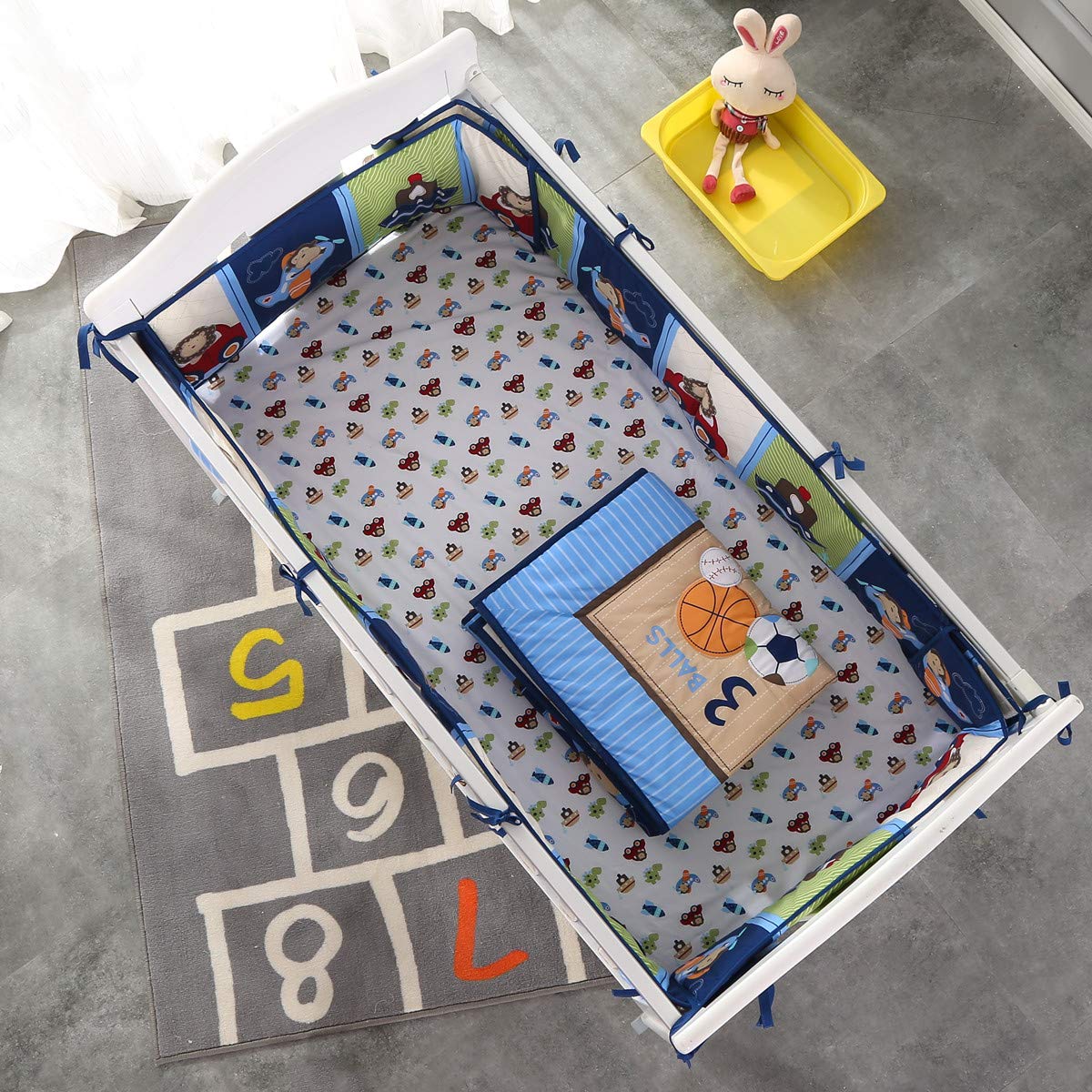 7Piece Crib Bedding Set Infant - đánh giá và giá Baby Nursery Kit