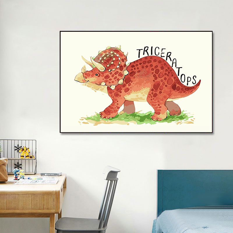 Watercolor Dinosaur Poster Nur - đánh giá và giá Baby Nursery Animal Prints
